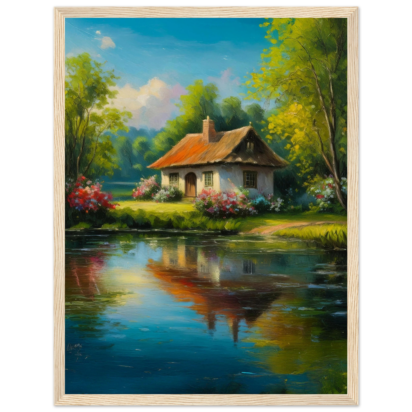 Serenity by the Lake - Poster - Arthena