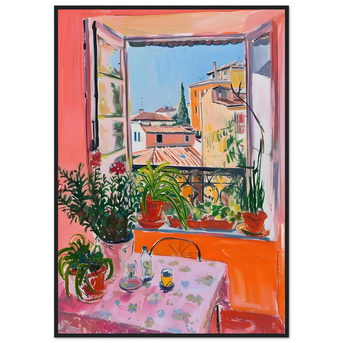 Sunny Window View - Poster - Arthena