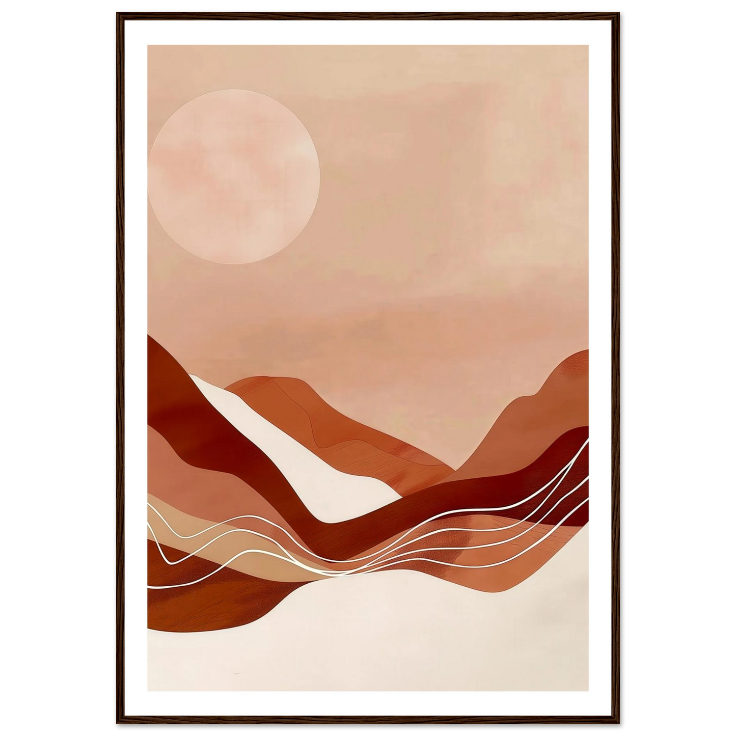 Amber Horizons Moonlit Simplicity - Poster - Arthena
