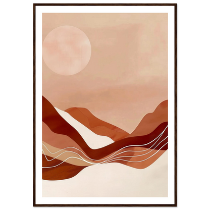 Amber Horizons Moonlit Simplicity - Poster - Arthena
