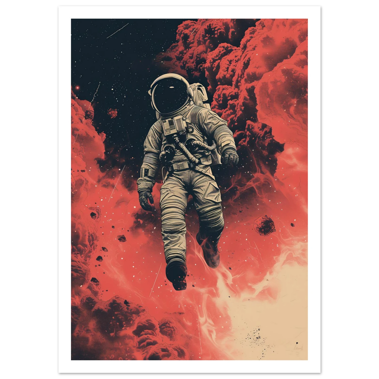 Scarlet Skies The Astronaut - Poster - Arthena