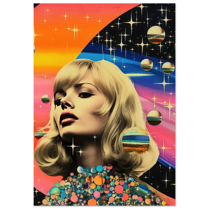 Retro Galaxy Queen - Poster - Arthena
