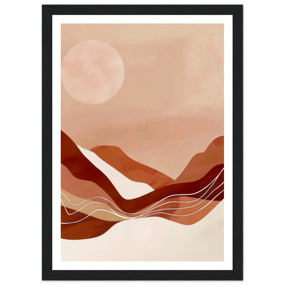 Amber Horizons Moonlit Simplicity - Poster - Arthena