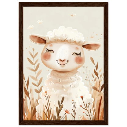 Cute Wooly Sheep - Poster - Arthena