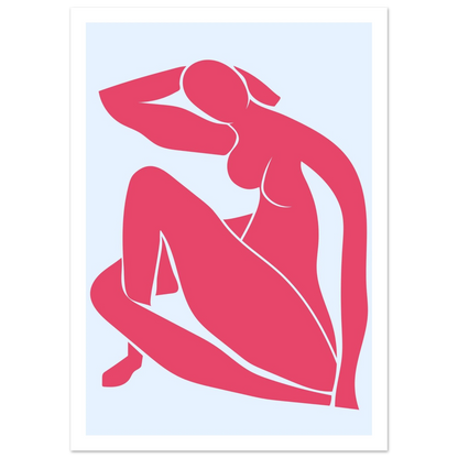 Body Positivity in Red - Poster - Arthena
