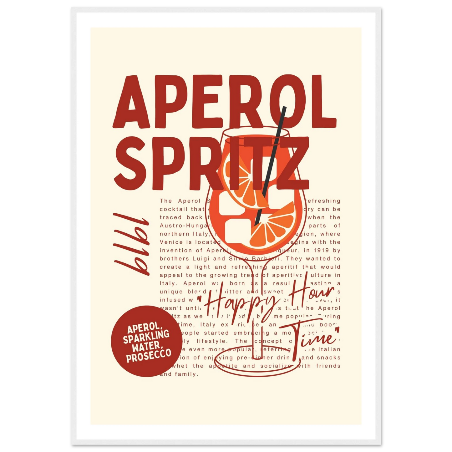 Aperol Spritz 1919 - Poster - Arthena