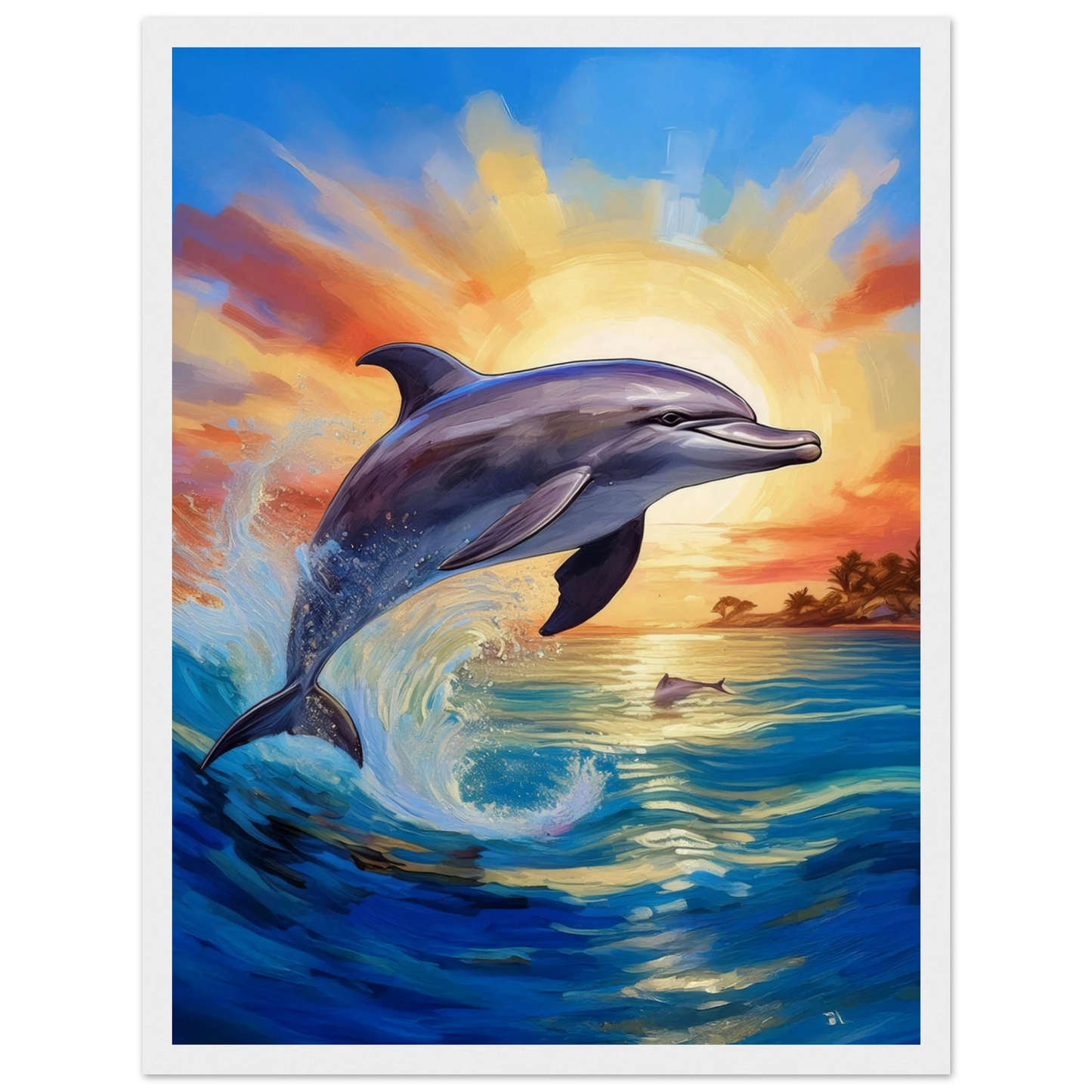 Happy Dolphine - Poster - Arthena