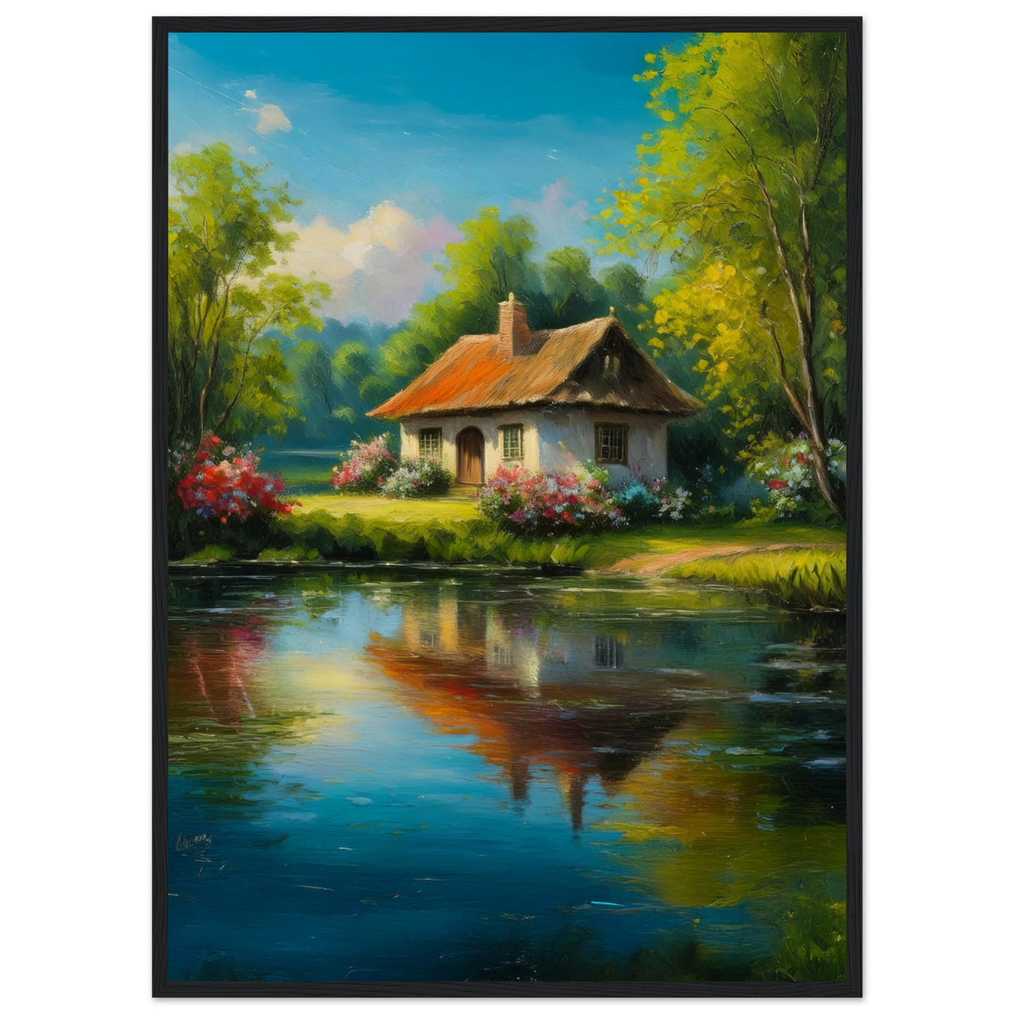 Serenity by the Lake - Poster - Arthena