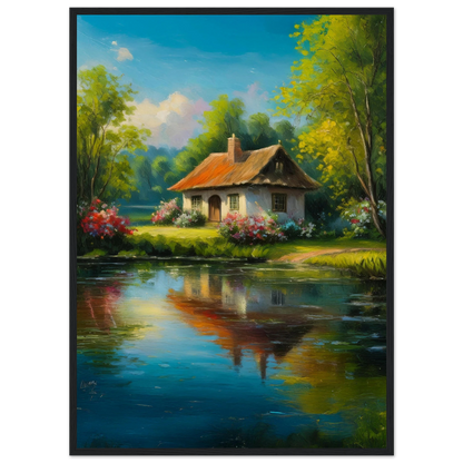Serenity by the Lake - Poster - Arthena