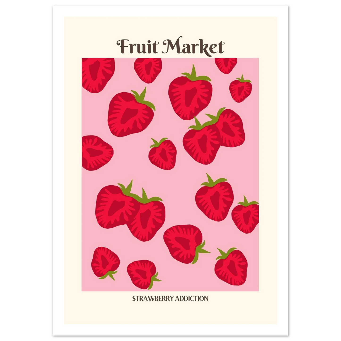 Fruit Market Strawberry - Poster - Arthena