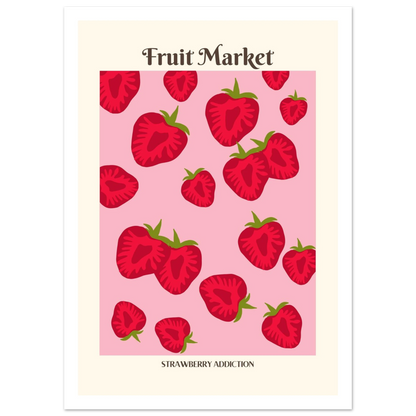Fruit Market Strawberry - Poster - Arthena