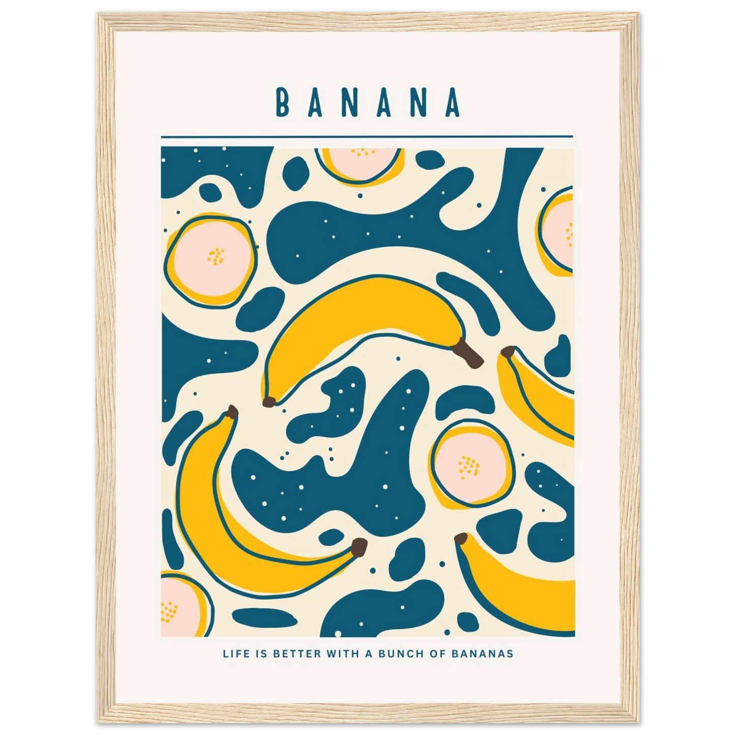 Life is better with banana - Poster - Arthena