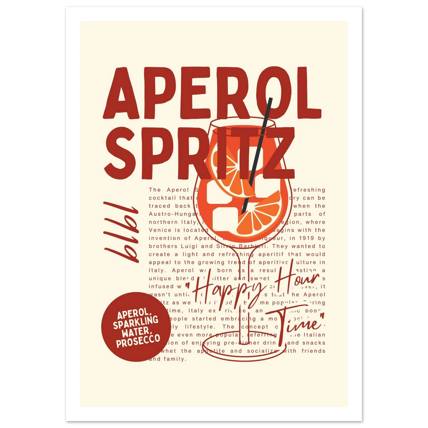 Aperol Spritz 1919 - Poster - Arthena