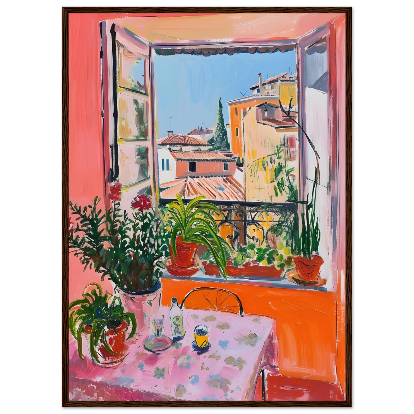 Sunny Window View - Poster - Arthena