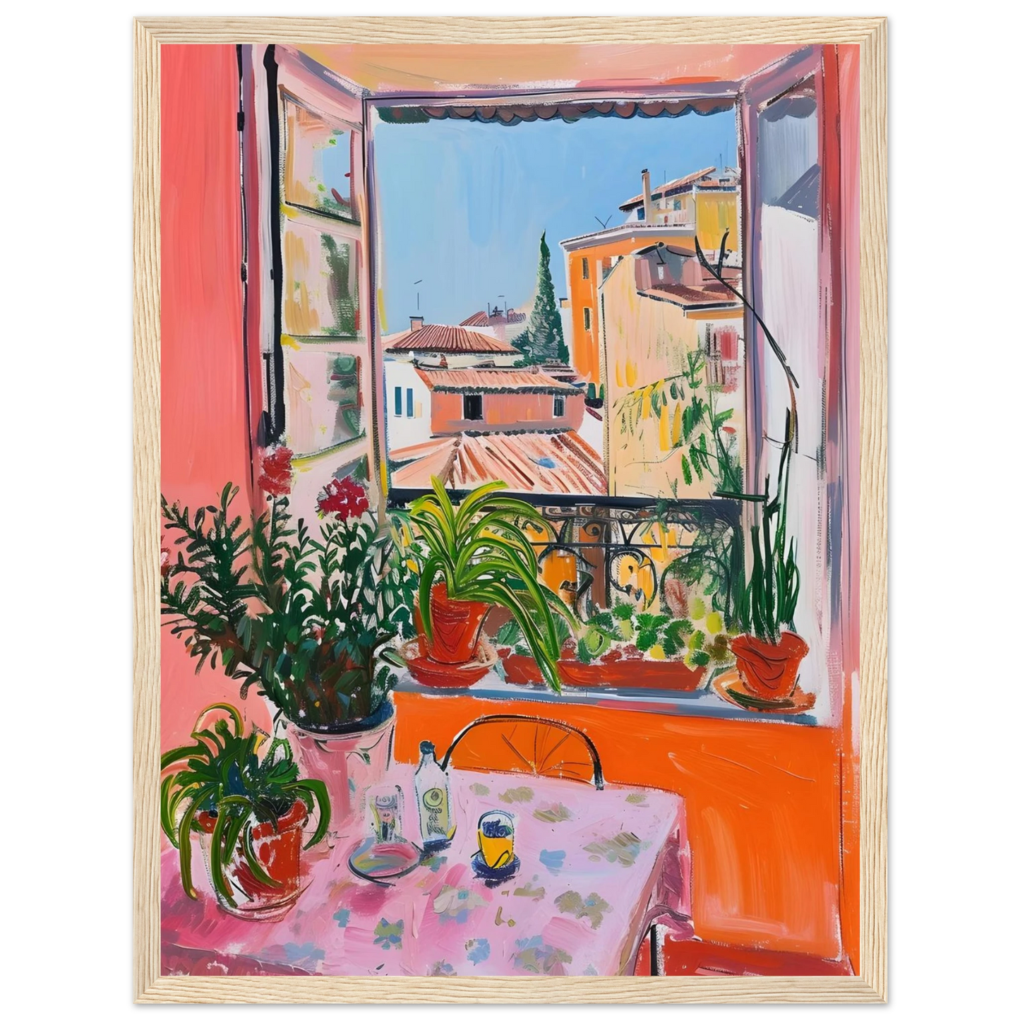 Sunny Window View - Poster - Arthena