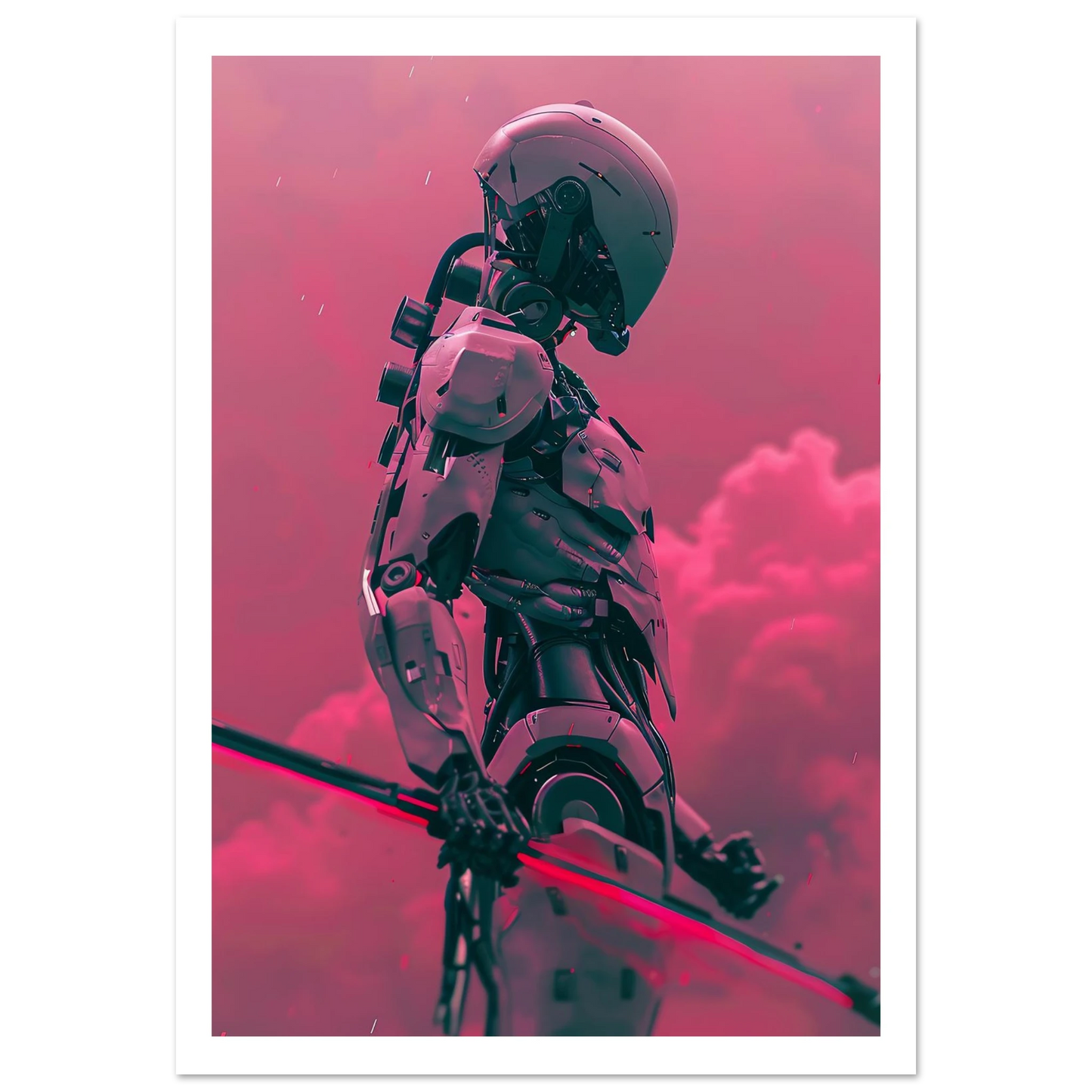 Battle Droid in the Rosy Mist - Poster - Arthena