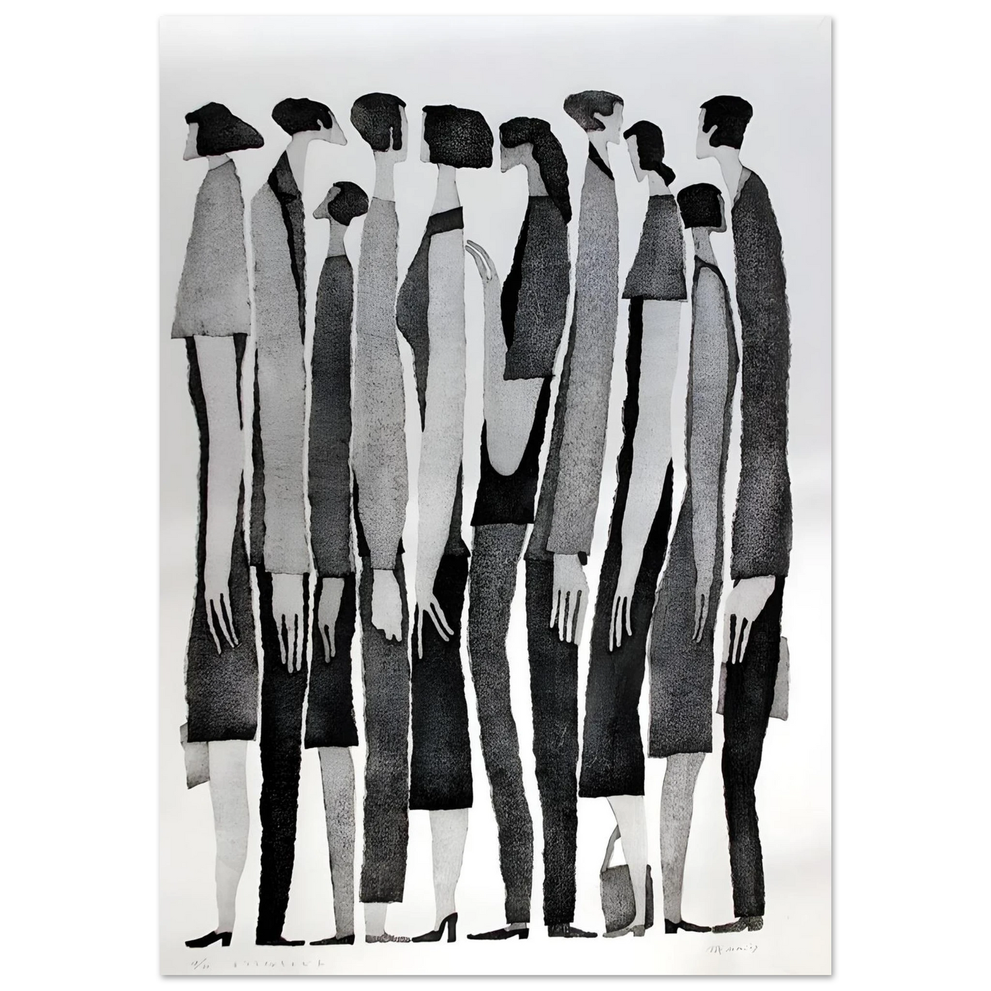 Silent Crowd - Poster - Arthena