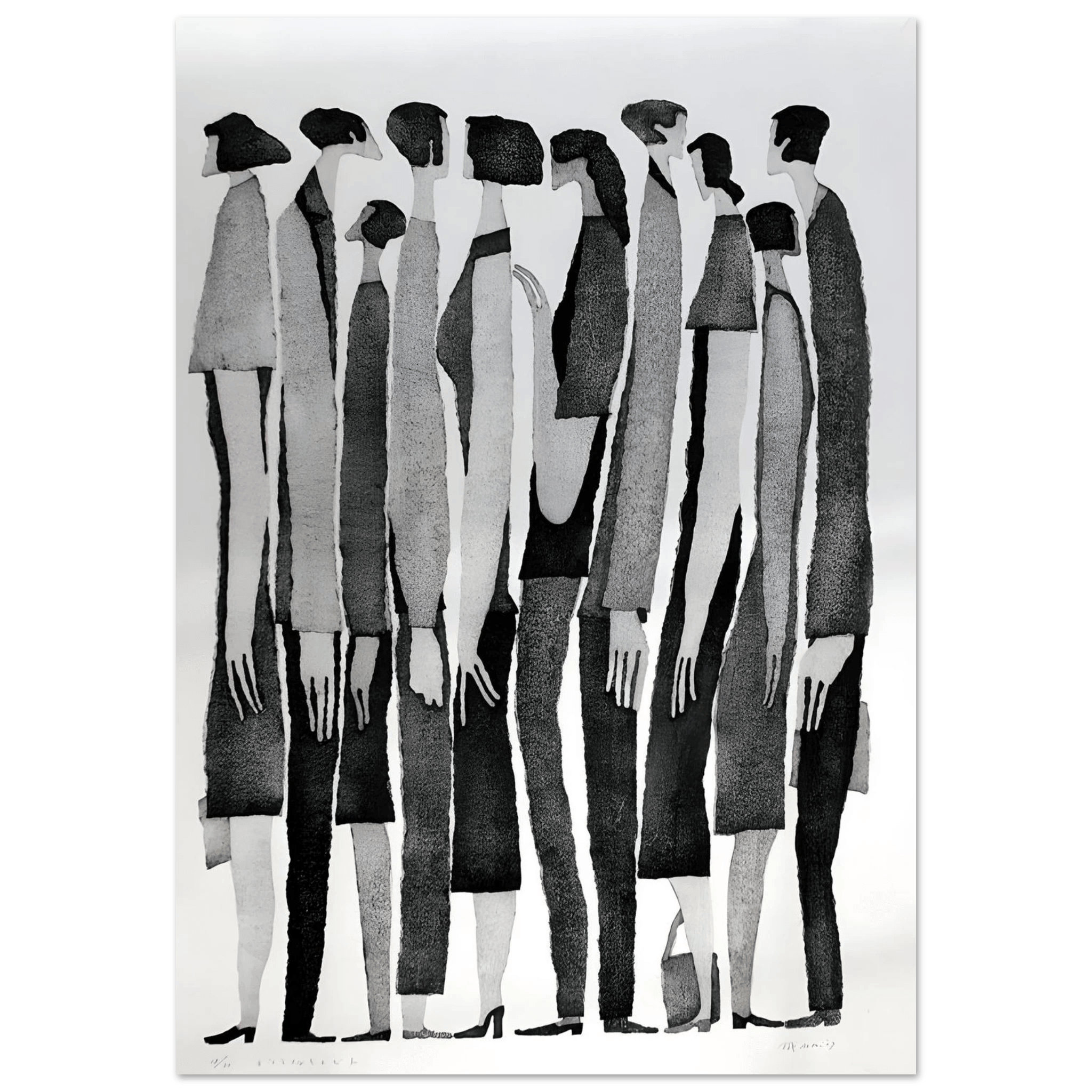 Silent Crowd - Poster - Arthena