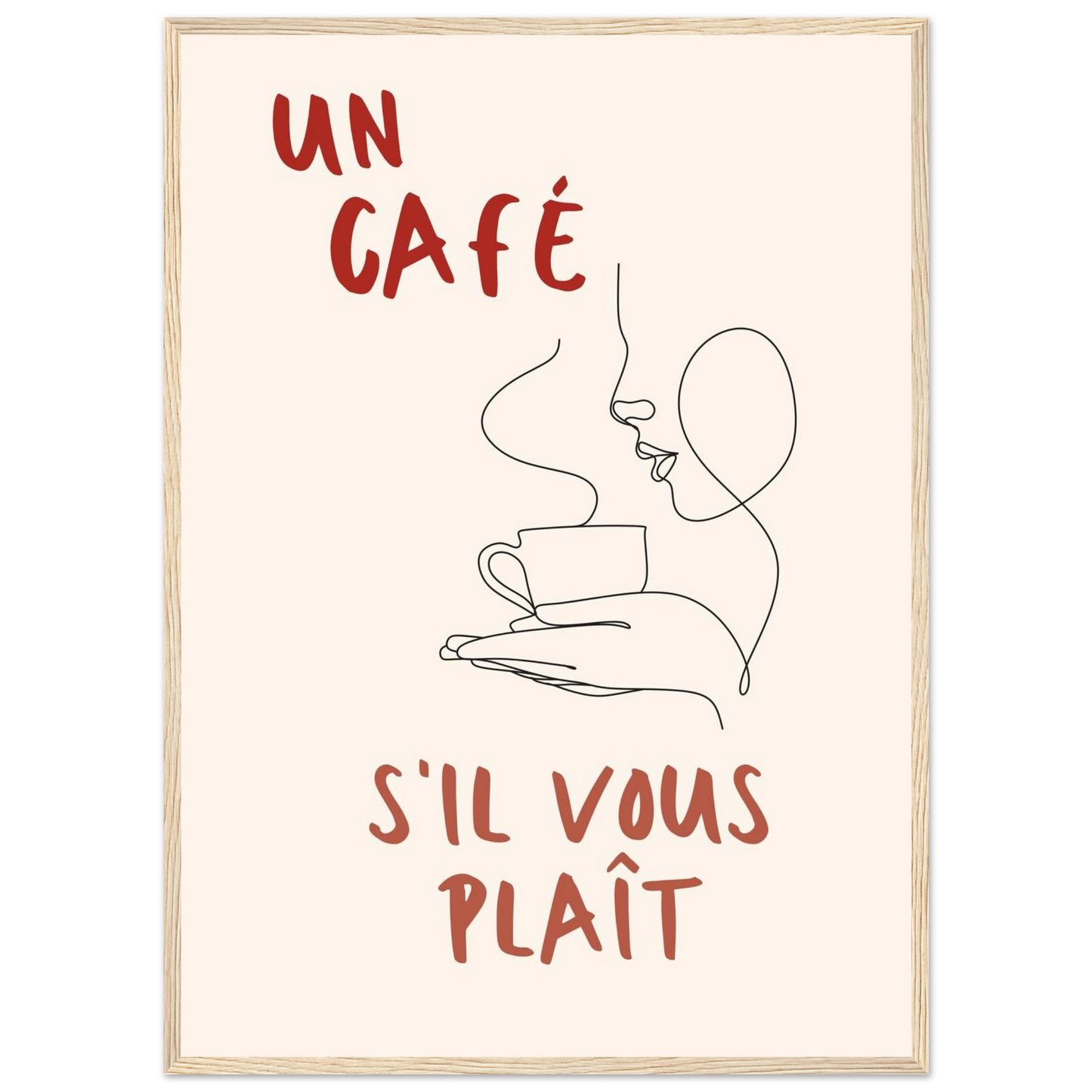 Un Café S'il Vous Plait - Poster - Arthena