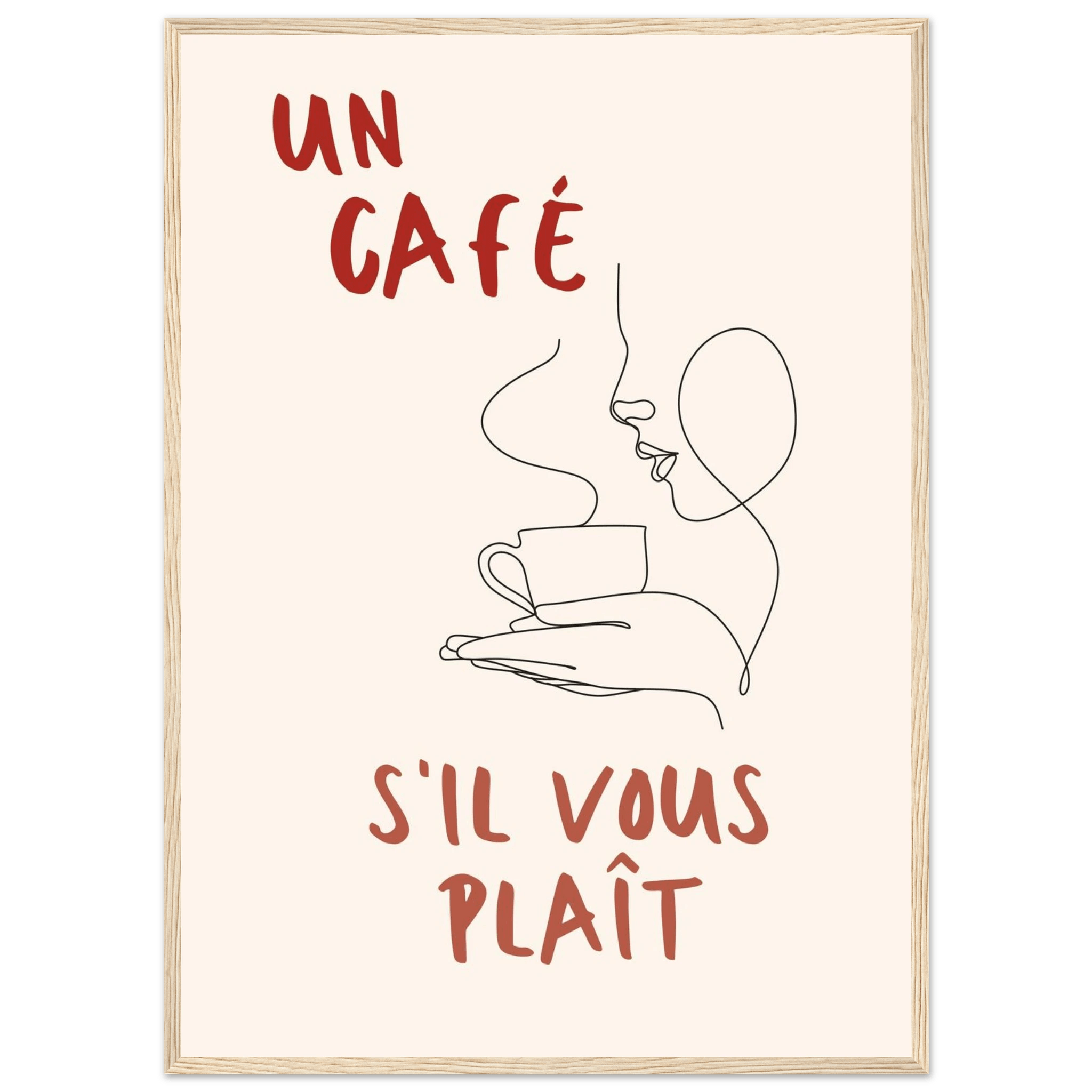 Un Café S'il Vous Plait - Poster - Arthena