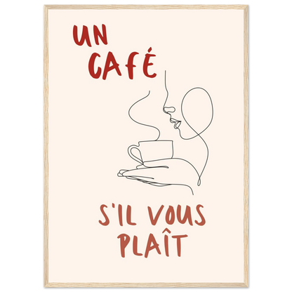 Un Café S'il Vous Plait - Poster - Arthena