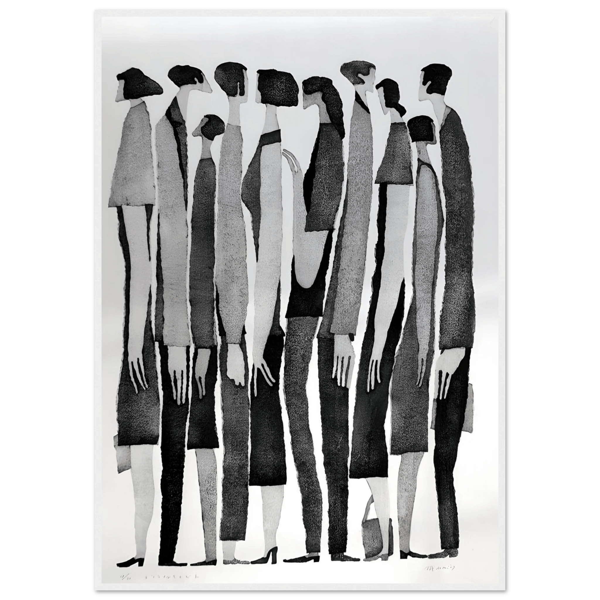 Silent Crowd - Poster - Arthena