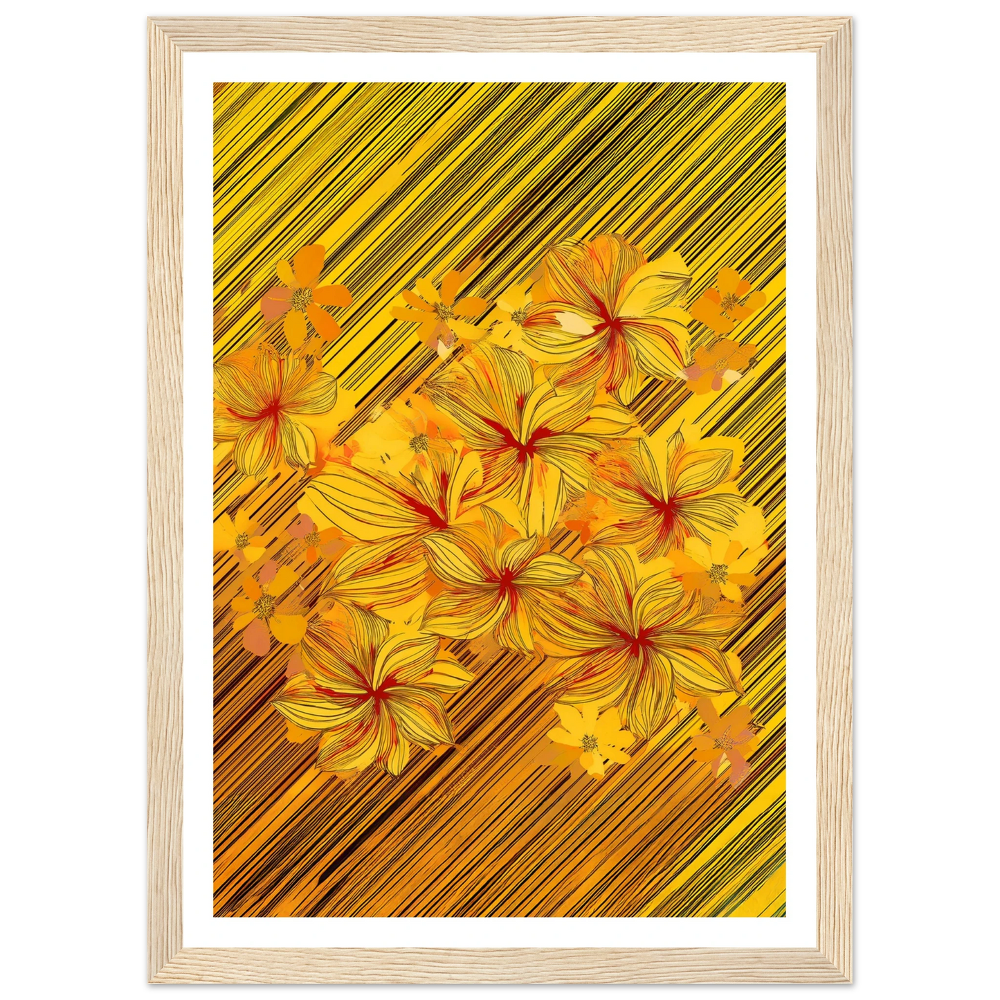 Golden Blossoms - Poster - Arthena