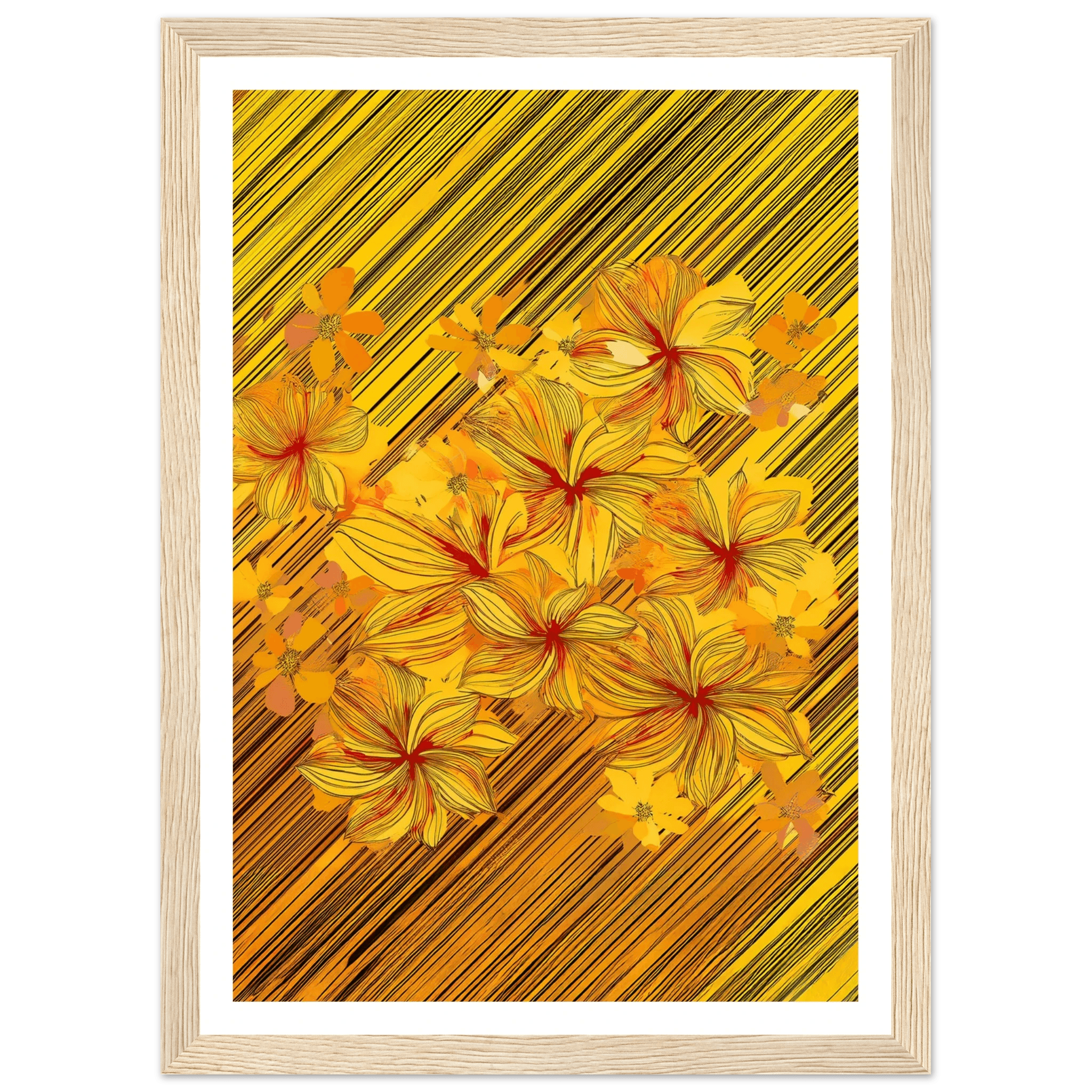 Golden Blossoms - Poster - Arthena