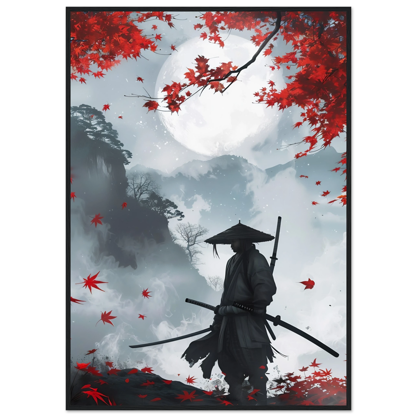 Crimson Leaves - Poster - Arthena