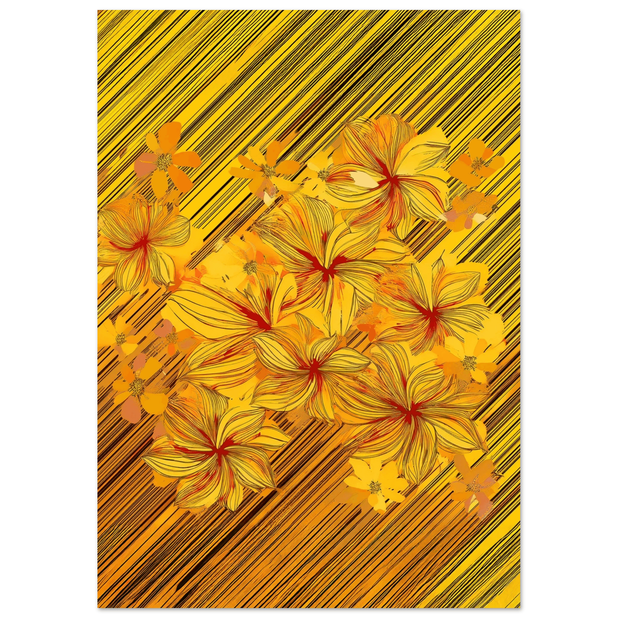 Golden Blossoms - Poster - Arthena
