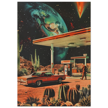 Interstellar Pit Stop - Poster - Arthena