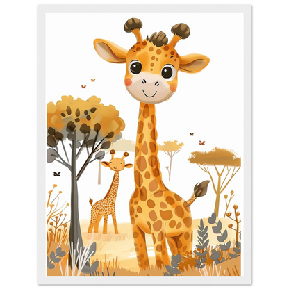 Friendly Giraffe - Poster - Arthena