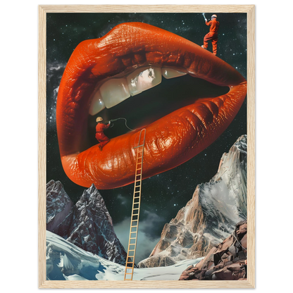Lip Construction - Poster - Arthena