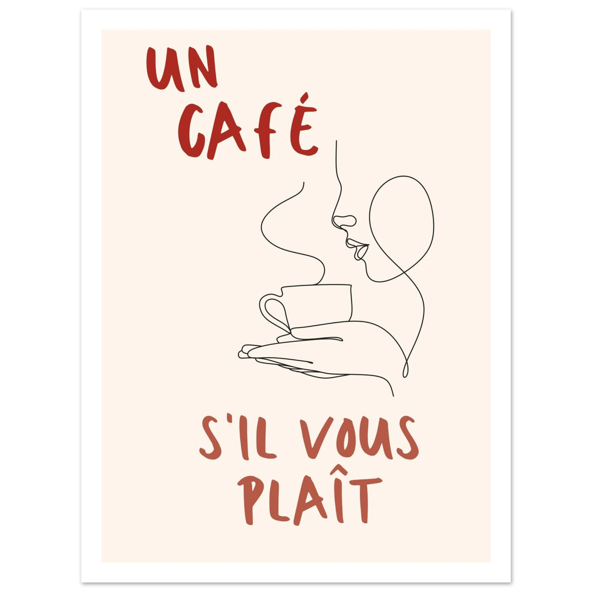Un Café S'il Vous Plait - Poster - Arthena