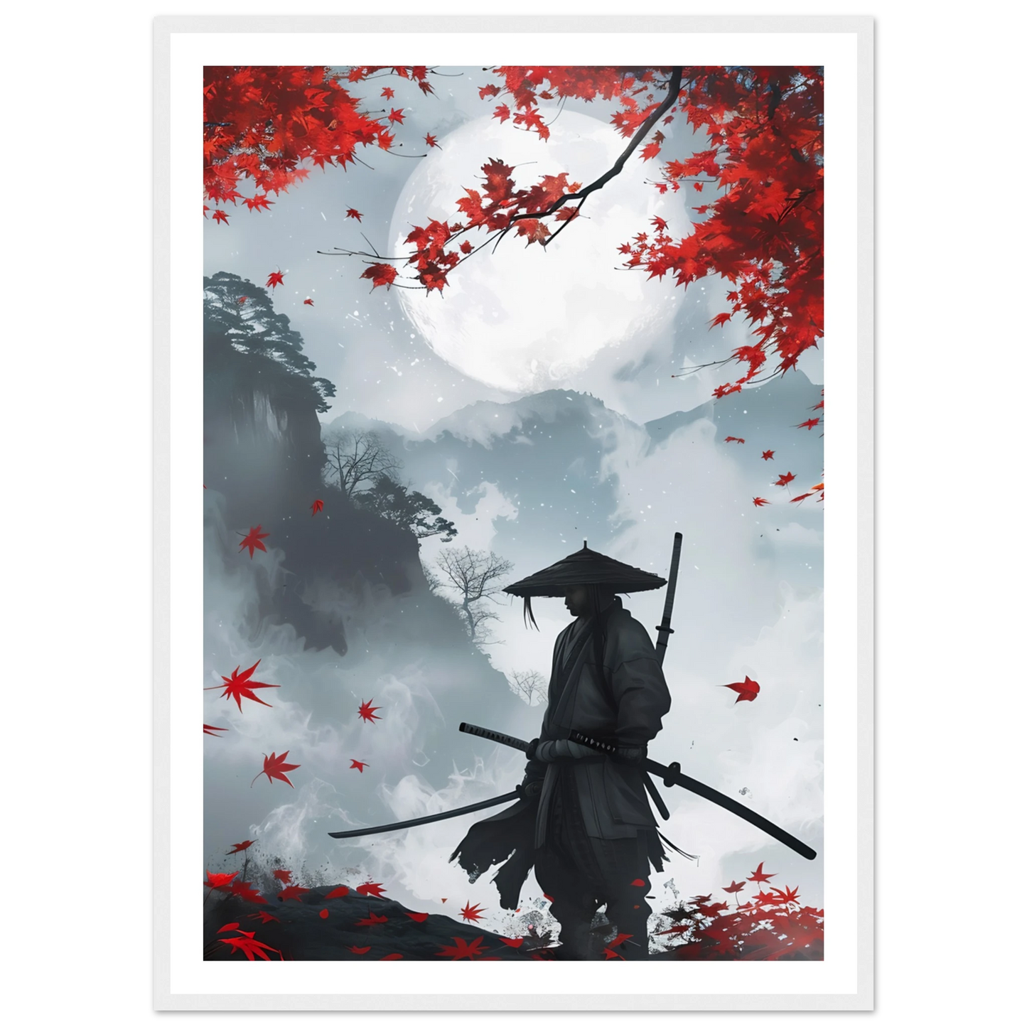 Crimson Leaves - Poster - Arthena