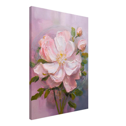 Rosa Blomma Sovrumsmålning | Arthena