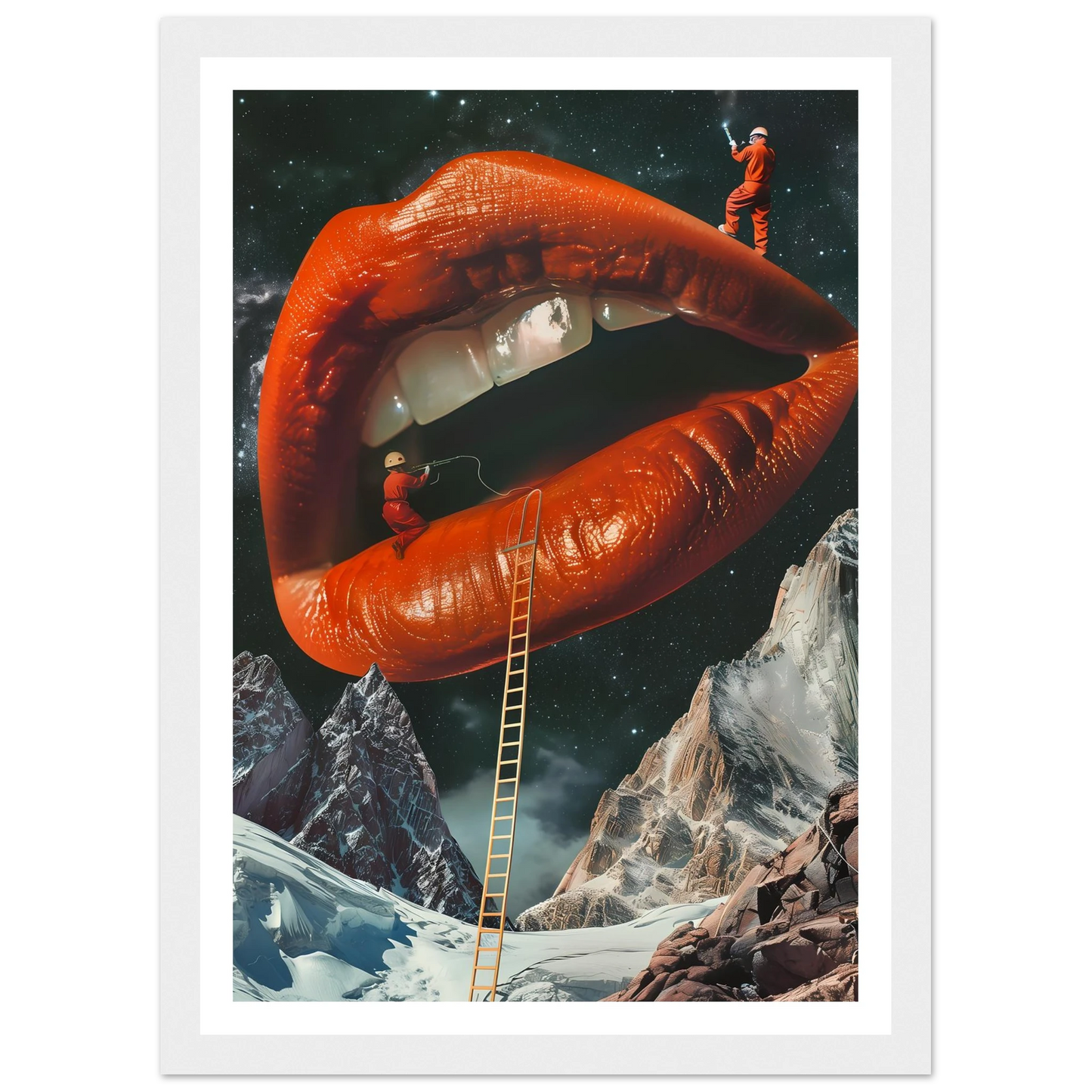 Lip Construction - Poster - Arthena