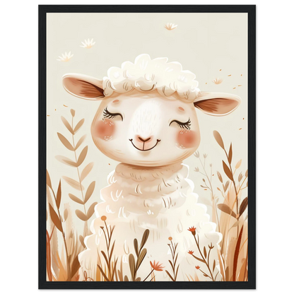Cute Wooly Sheep - Poster - Arthena
