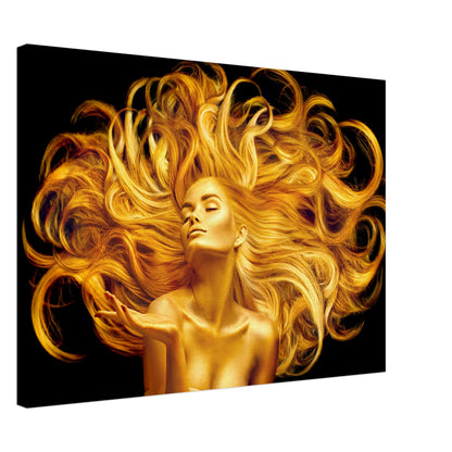 Golden flow - Canvas - Arthena