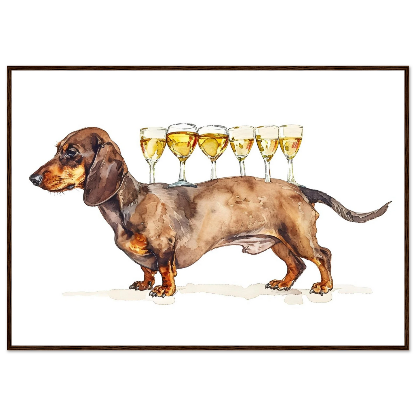 Wiener Dog Butler - Poster - Arthena