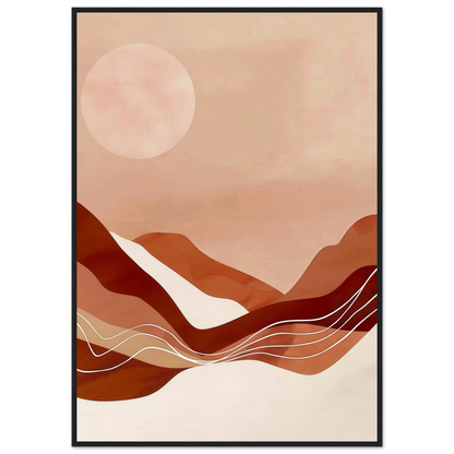 Amber Horizons Moonlit Simplicity - Poster - Arthena