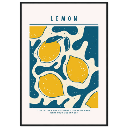 Life is like a box of citrus - Poster - Arthena