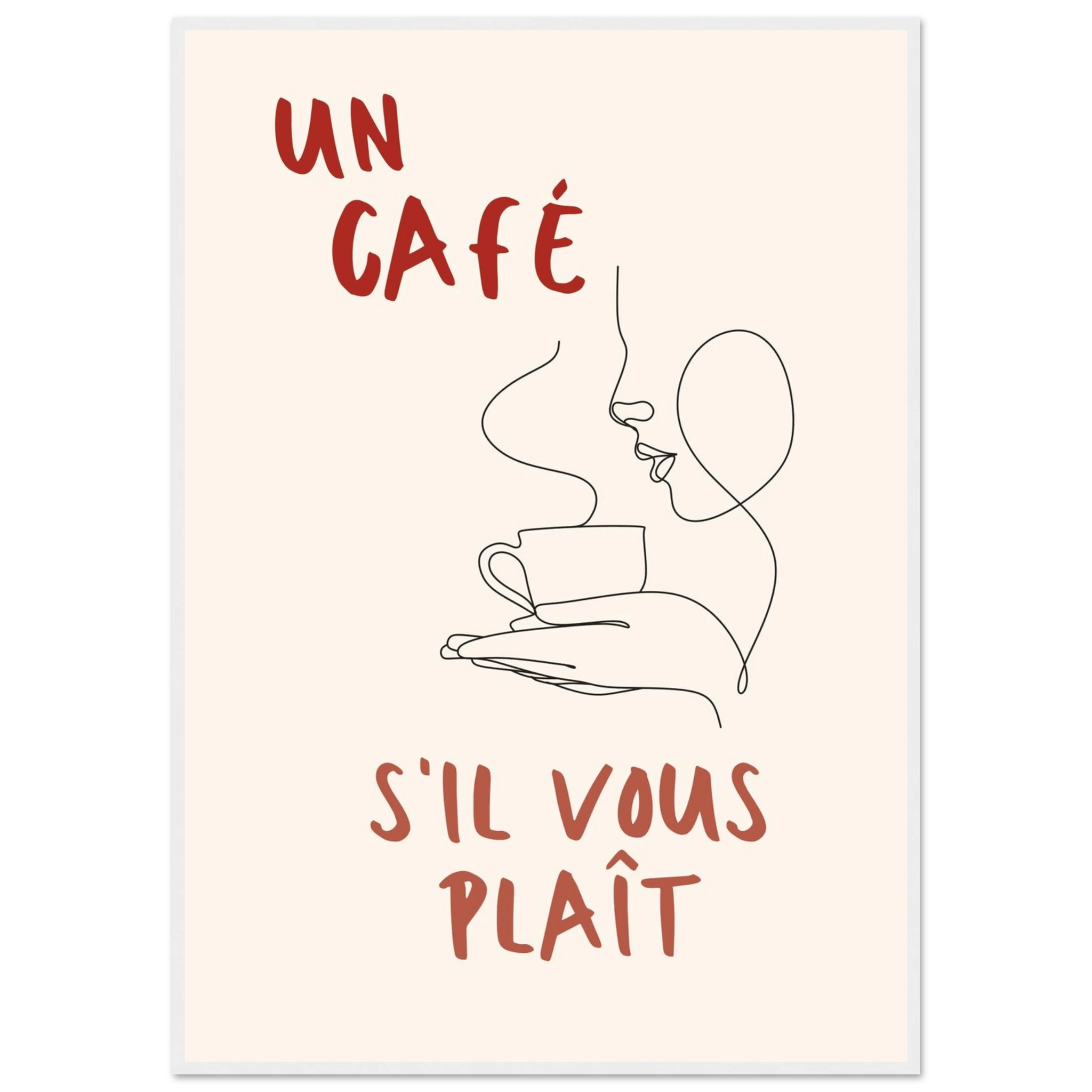 Un Café S'il Vous Plait - Poster - Arthena