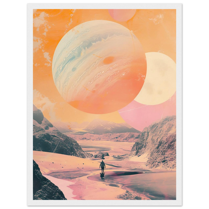 Lost Wanderer Beneath Alien Suns - Poster - Arthena