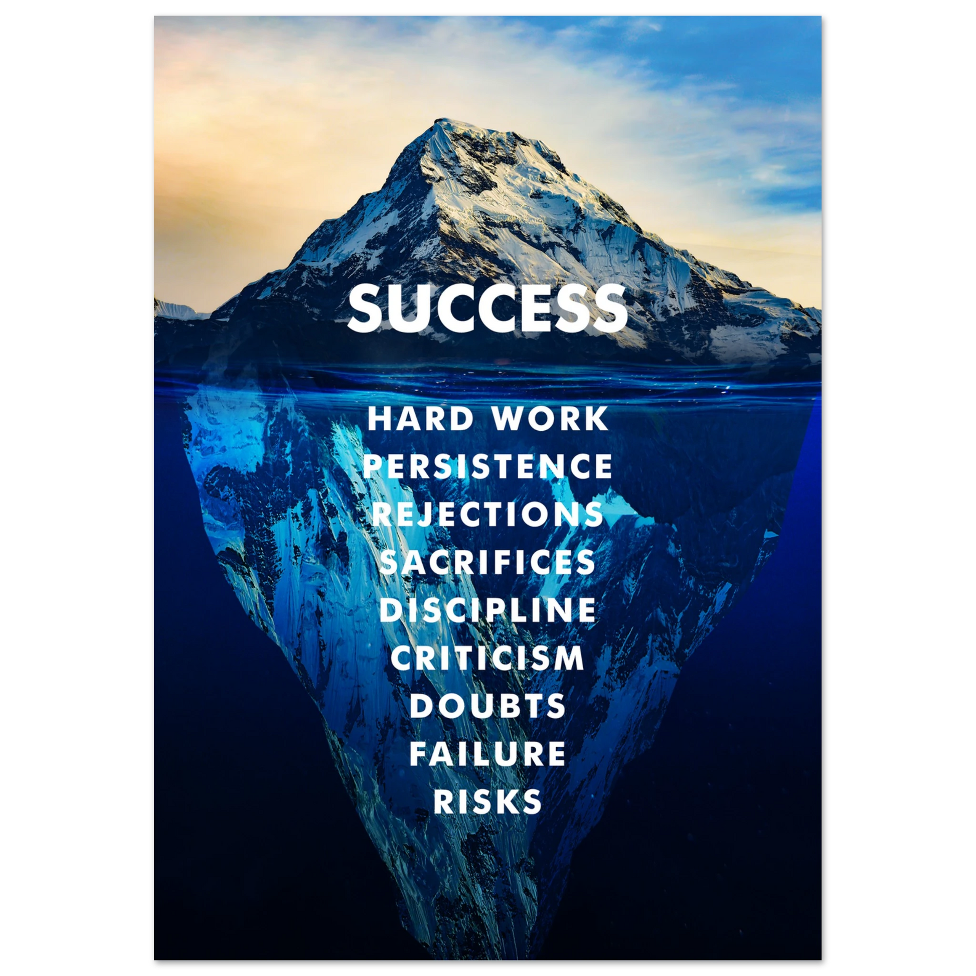 The Iceberg of Success - Poster - Arthena