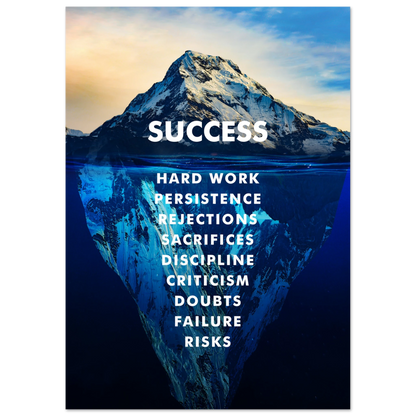 The Iceberg of Success - Poster - Arthena