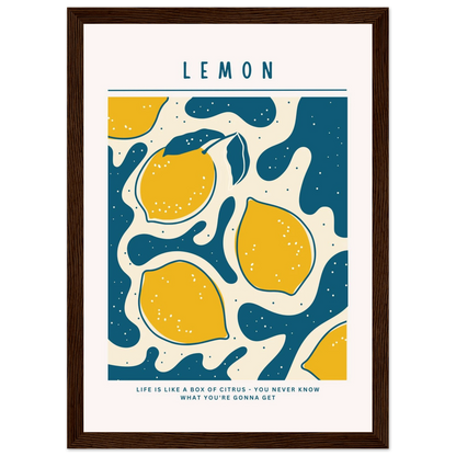 Life is like a box of citrus - Poster - Arthena