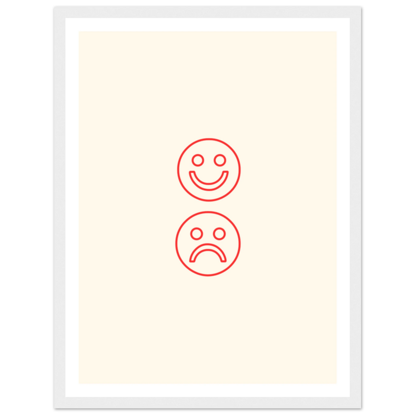 Happy face, sad face - Poster - Arthena
