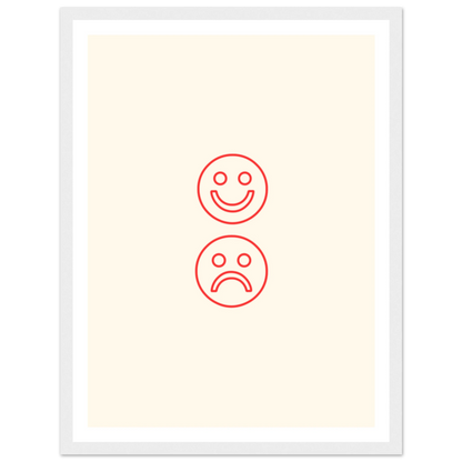 Happy face, sad face - Poster - Arthena
