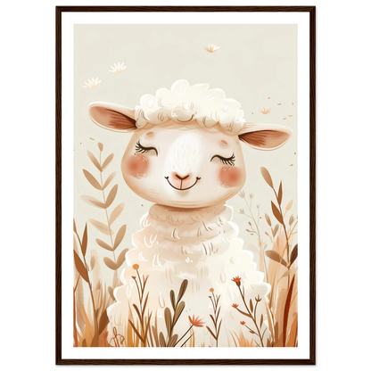 Cute Wooly Sheep - Poster - Arthena